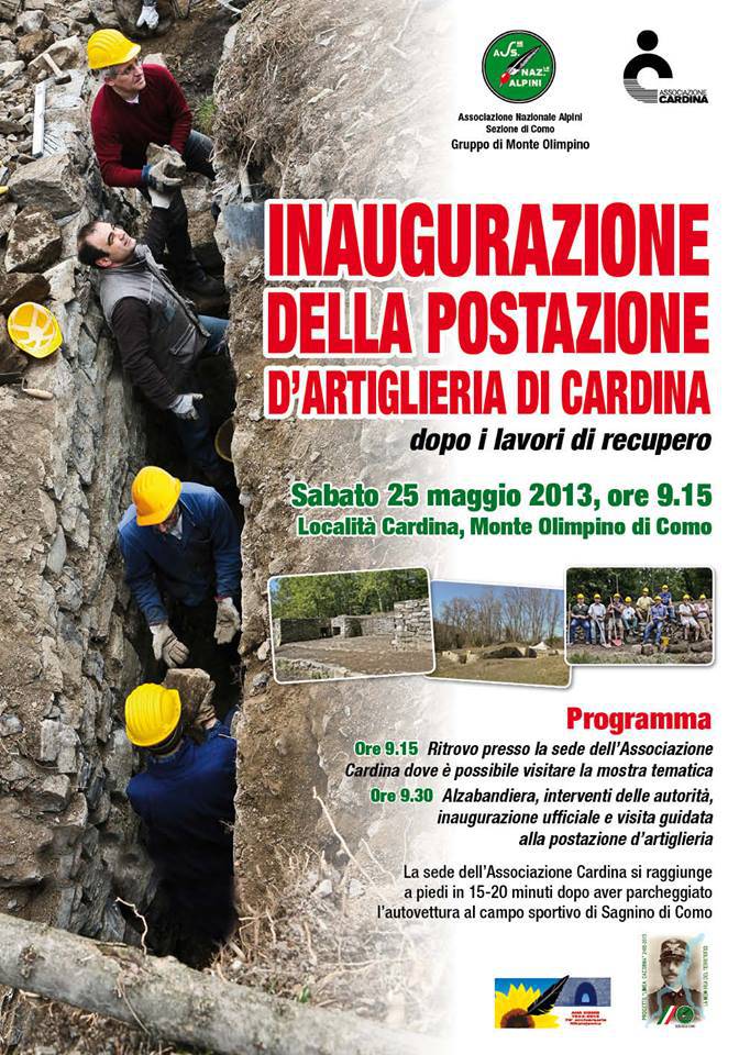 locandina inaugurazione trincee