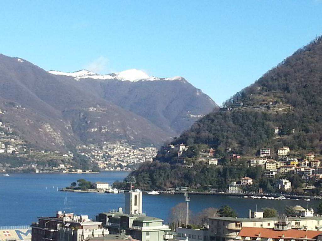 como da alto bel tempo cielo azzurro lago