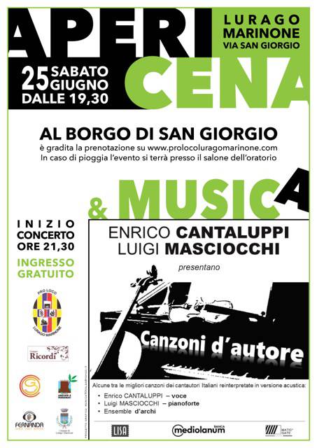 eventi borgo san giorgio canzoni d'autore