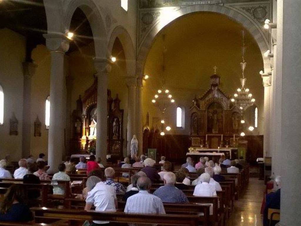 chiesa grandate messa dopo danni madonna