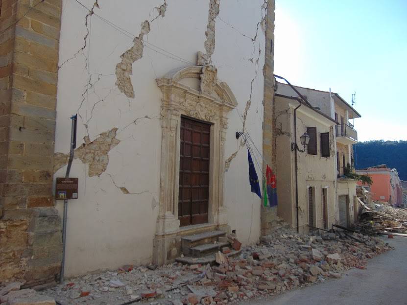 soccorso alpino lariano tra le macerie di Amatrice