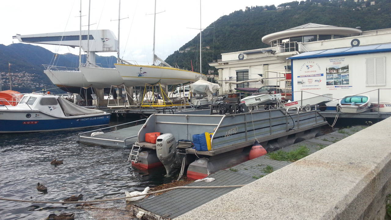 yacht club como dopo bufera barche