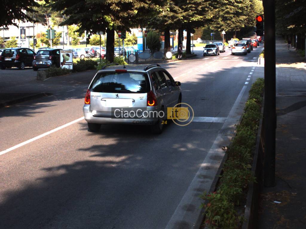 automobilisti da cartellino rosso a Cantù