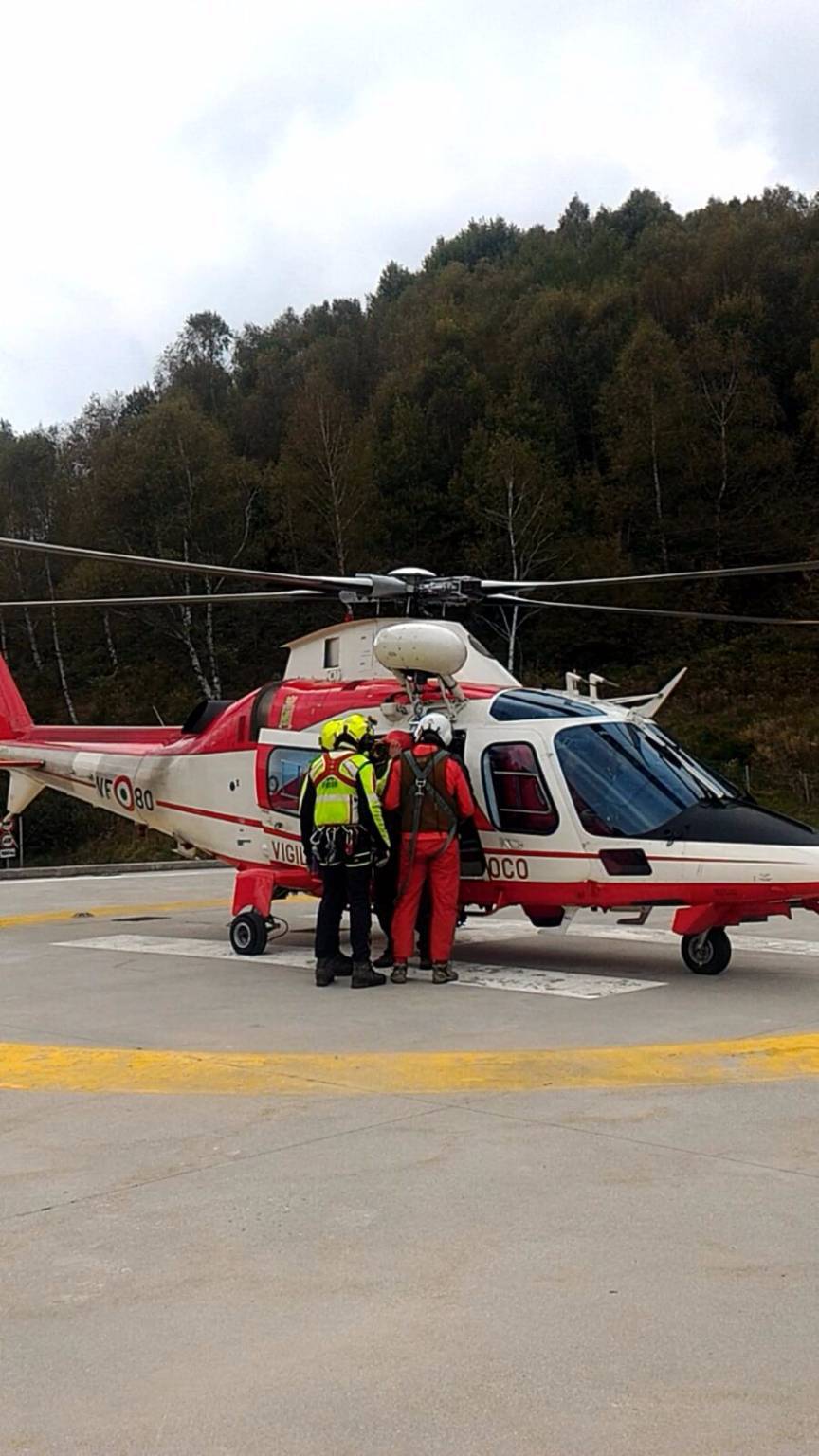 recupero cercatore di funghi al pian del Tivano