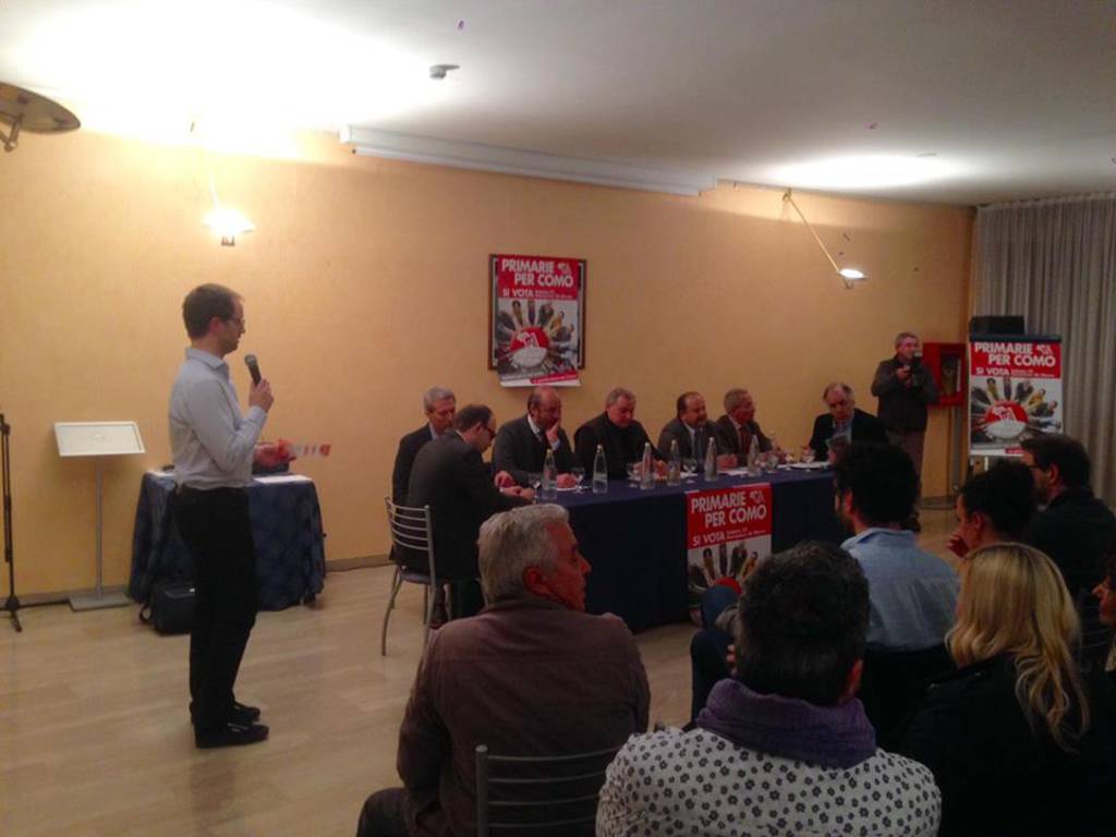 primarie pd como,confronto tra candidati