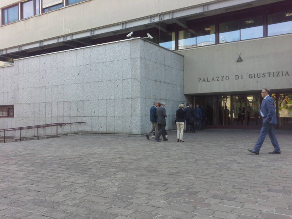 Lucini e Bruni in aula per il processo alle paratie