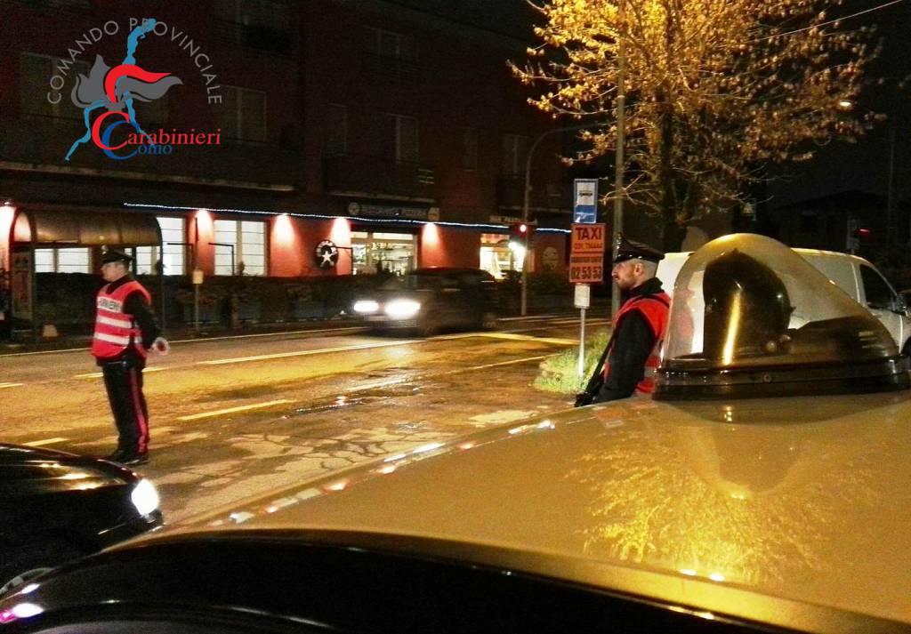 carabinieri mariano posto di blocco notte