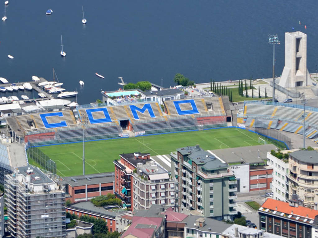 stadio como dall'alto