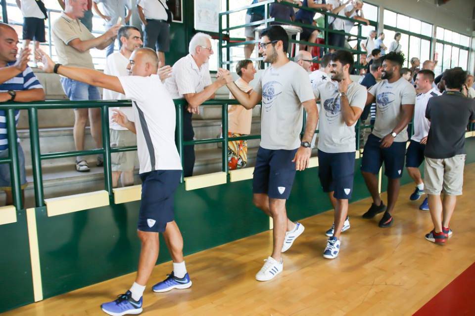 Il raduno della Pallacanestro Cantù a Vighizzolo