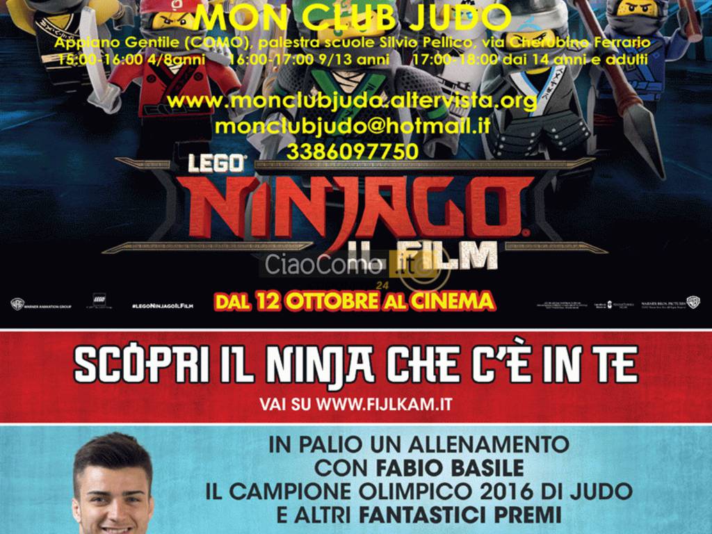 Judo: Lego Ninjago fa tappa la Mon Club