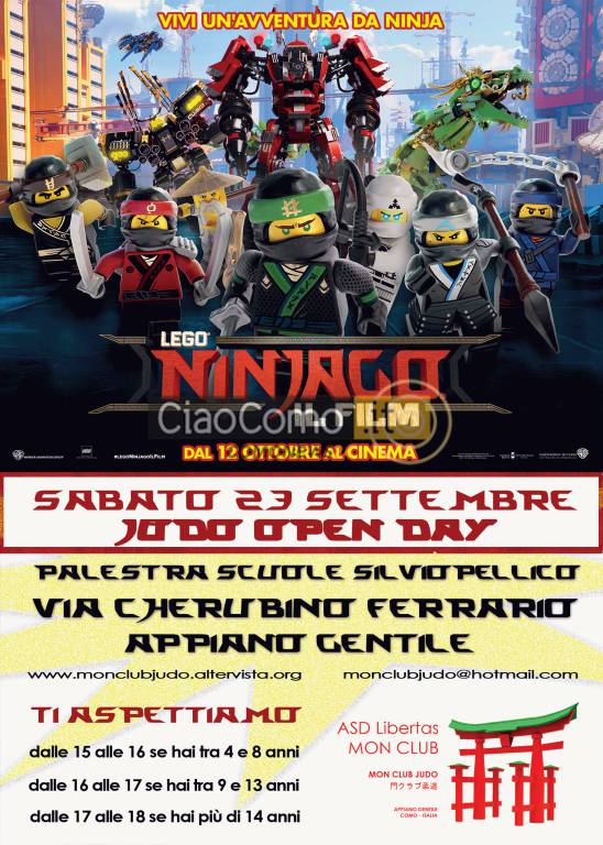 Judo: Lego Ninjago fa tappa la Mon Club