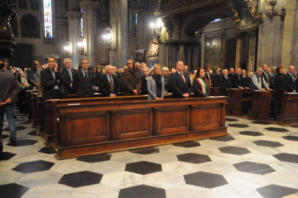 La messa di suffragio in Duomo per Antonio Spallino