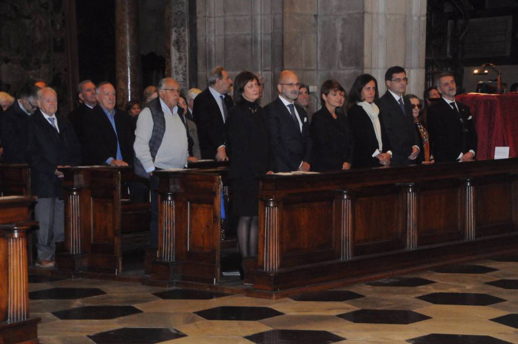 La messa di suffragio in Duomo per Antonio Spallino