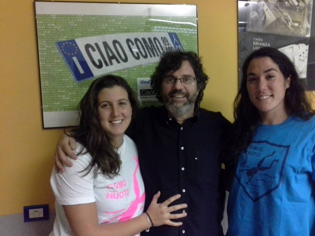 rane rosa in studio per sport magazine tete carla e maria