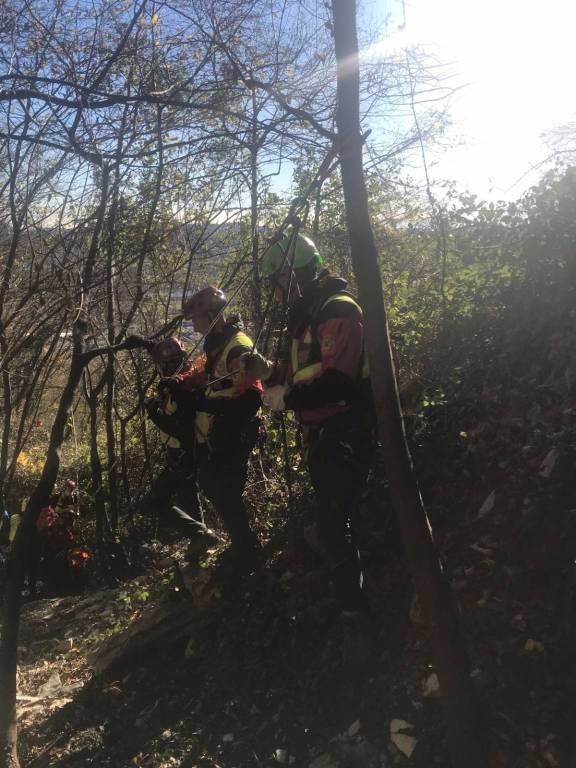 recupero donna dispersa nel bosco sul cornizzolo soccorso alpino