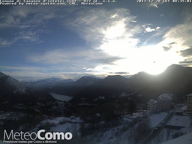 Nevicata sulle colline del comasco: la situazione