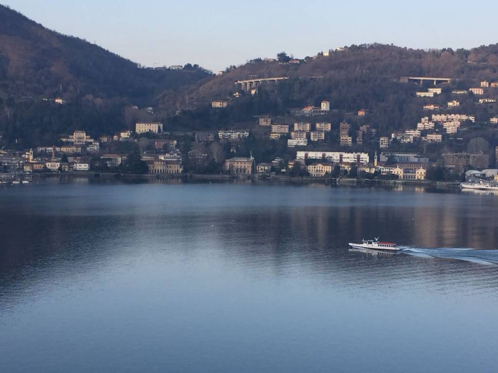 cartoline dal lago di como generica como da alto e tramonto