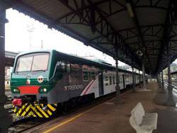 treno trenord fermo in stazione pendolari protestano