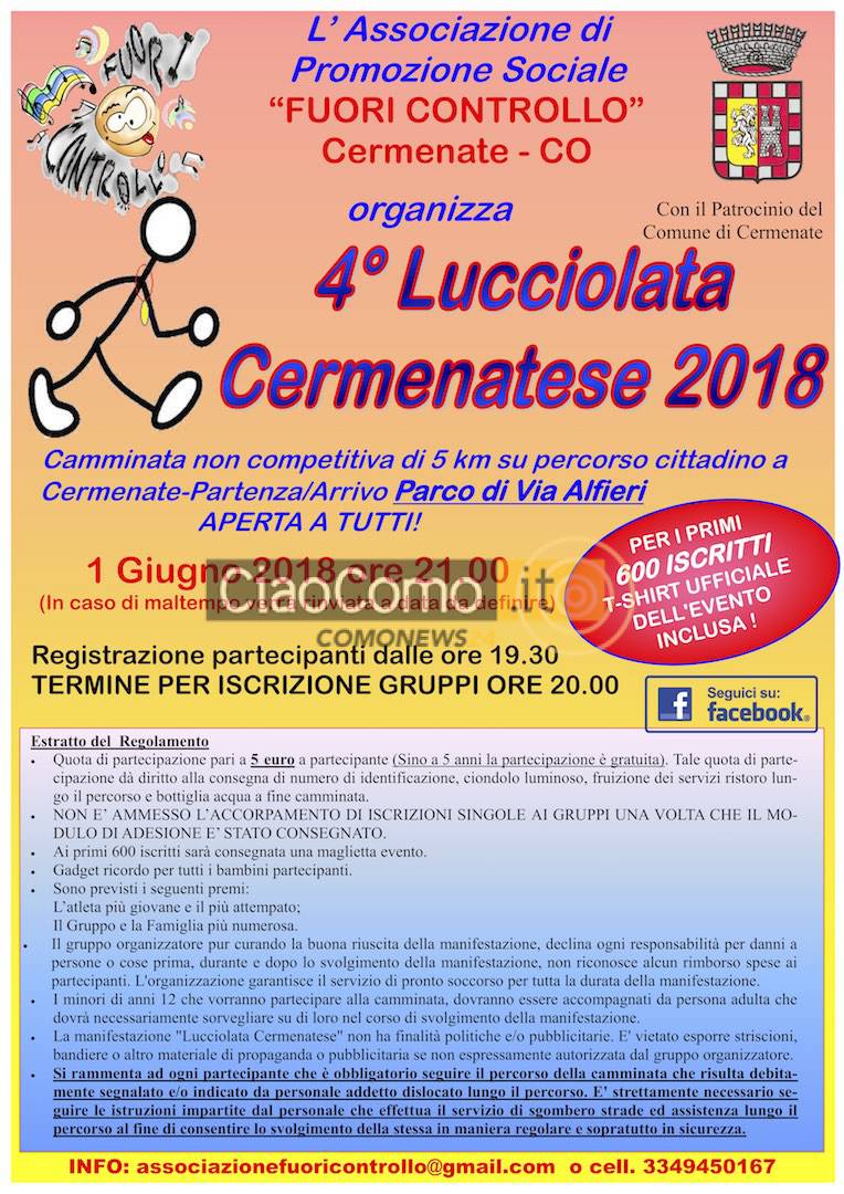 Lucciolata Cermenatese 2018