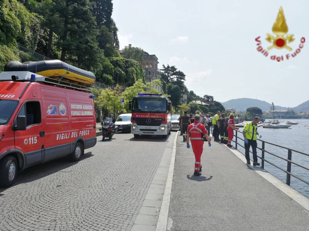 ragazzo sardo annegato nel lago di como villa geno recupero dei sub