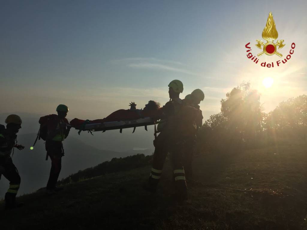 pompieri recuperano la turista francese perda durante escursione monti di lanzo sighignola