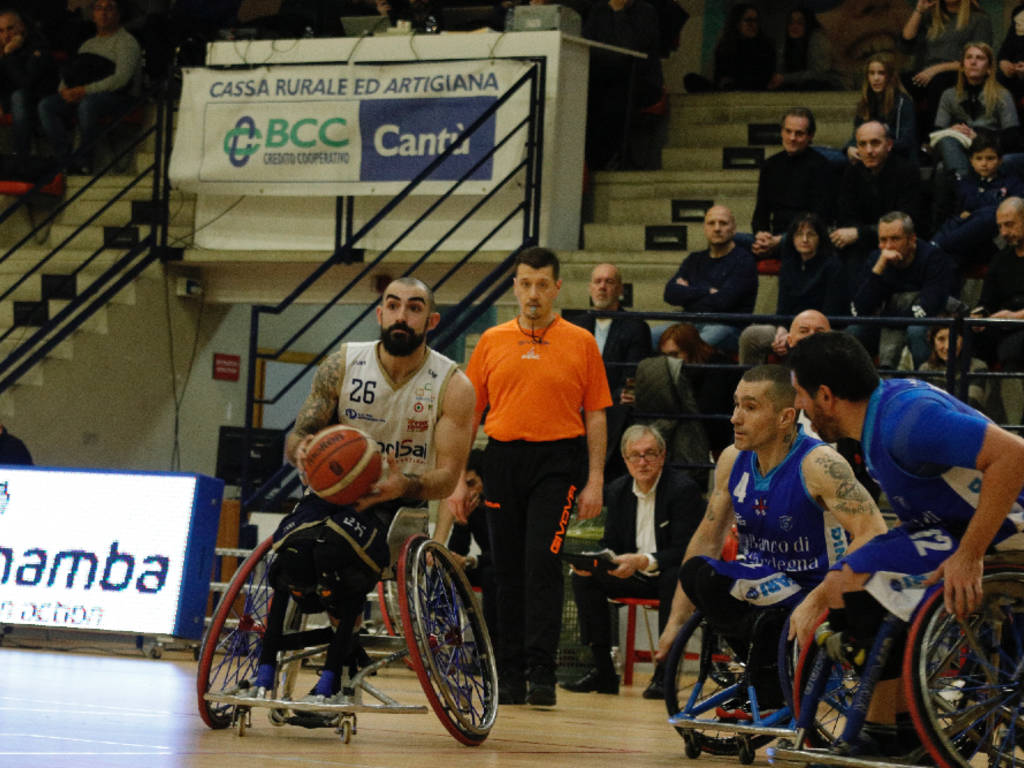 unipolsai basket carrozzina gara in casa contro Sassari