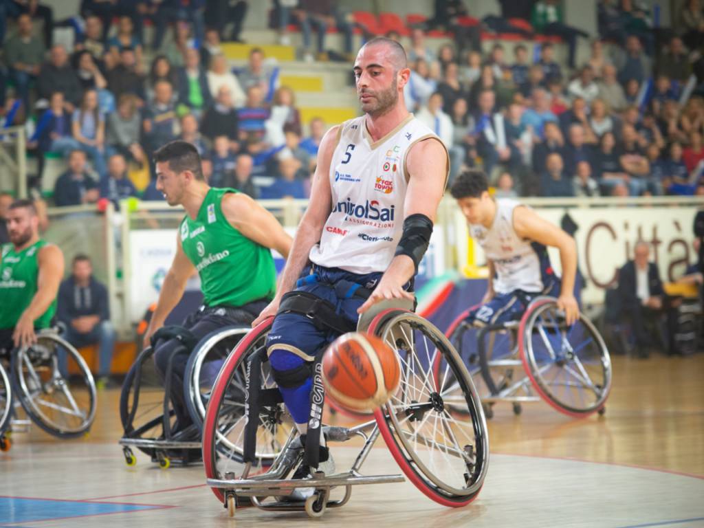 unipolsai briantea finale scudetto con santo stefano basket carrozzina