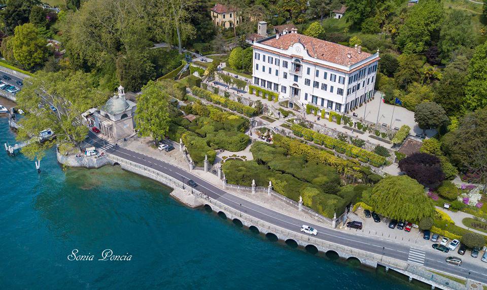 villa carlotta ripresa dal drone regina e giardini