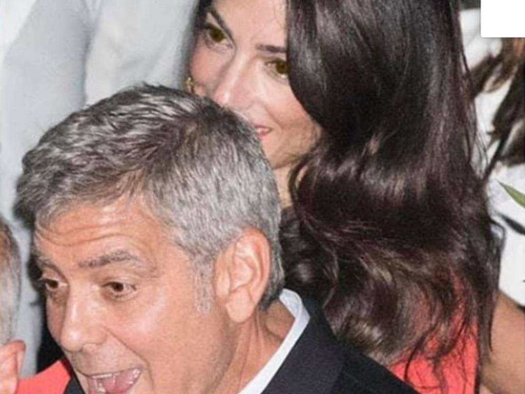 clooney al gatto nero di cernobbio con moglie foto e post ristorante