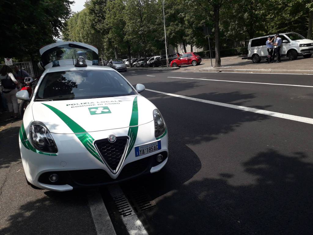 polizia locale di como controllo strade telelaser velocità