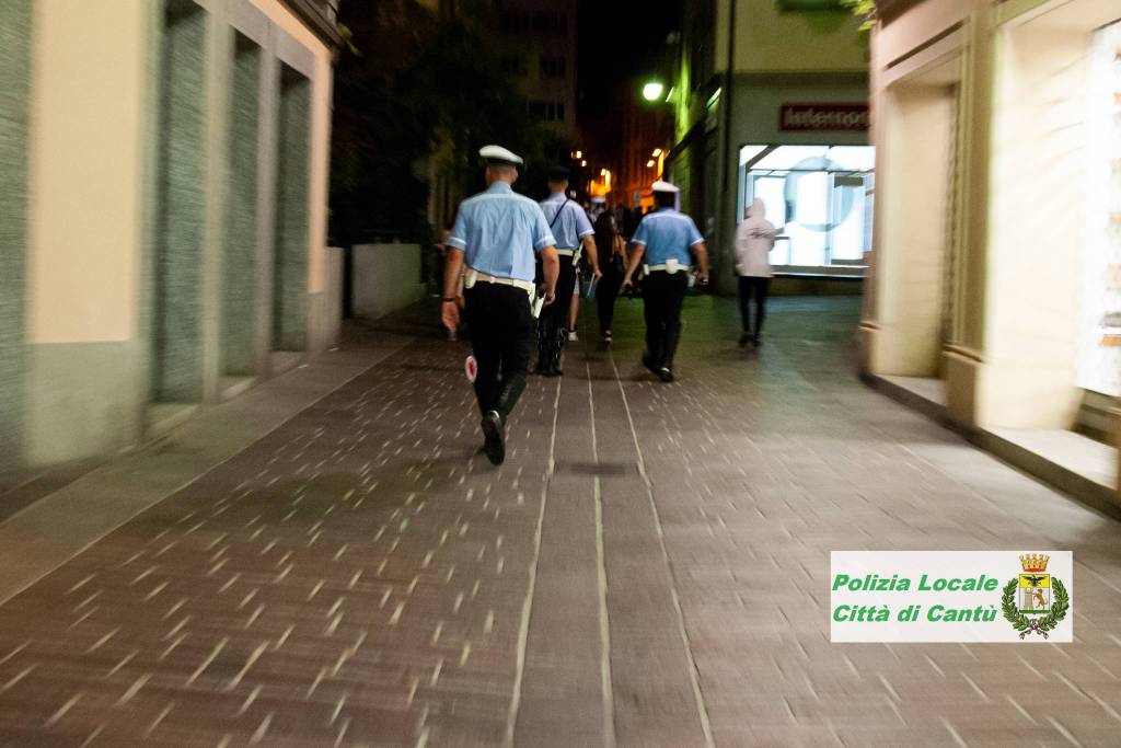 controlli strade di cantù mercoledì sera telelaser e verifiche polizia locale