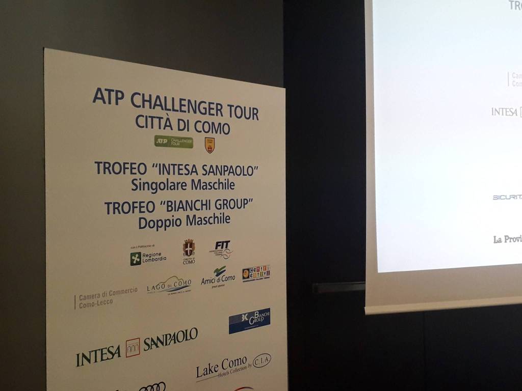 presentazione challenger di como tennis 2019 hilton di como organizzatori assessore galli