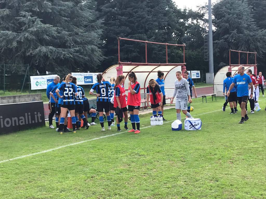 acf como calcio femminile amichevole contro Inter a cantù