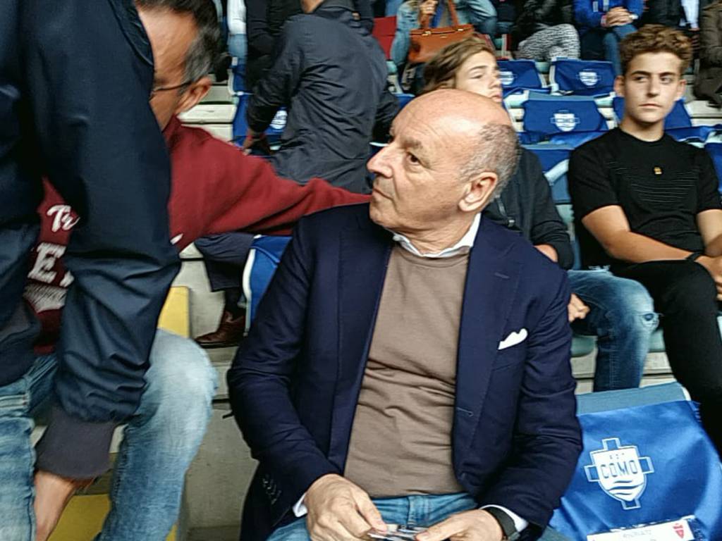 derby como monza sinigaglia tifosi berlusconi e marotta in tribuna