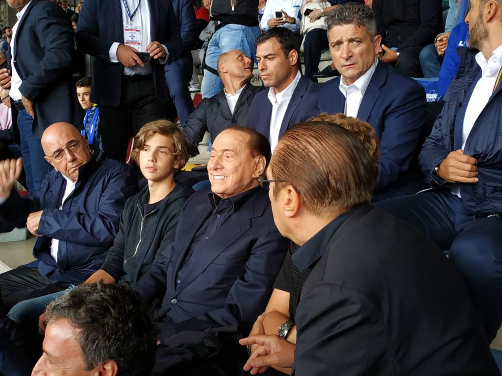 derby como monza sinigaglia tifosi berlusconi e marotta in tribuna