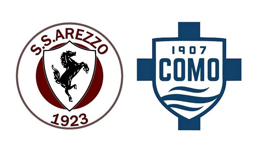 arezzo como e acf como parma loghi ufficiali