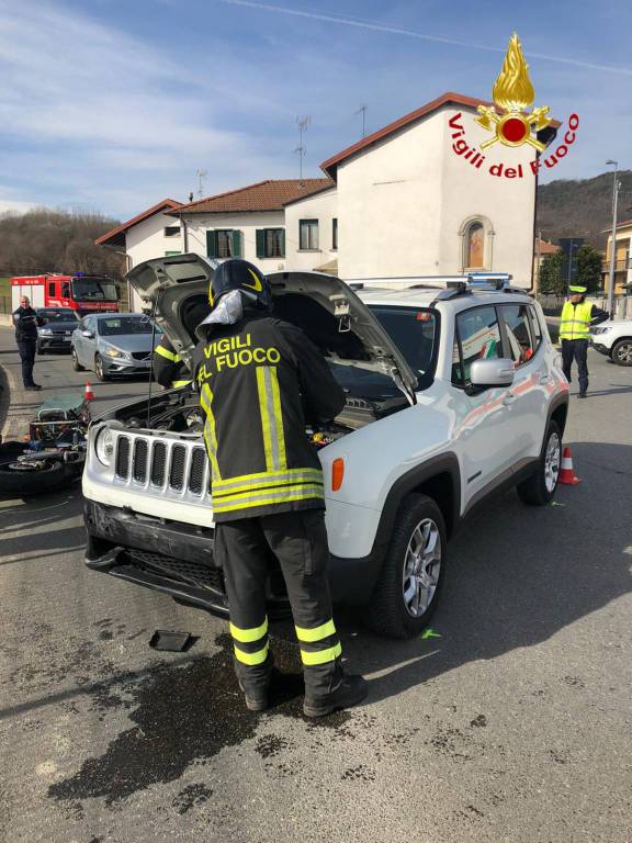 incidente auto e jeep uggiate trevano soccorsi pompieri posto