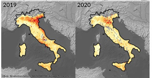 inquinamento e coronavirus