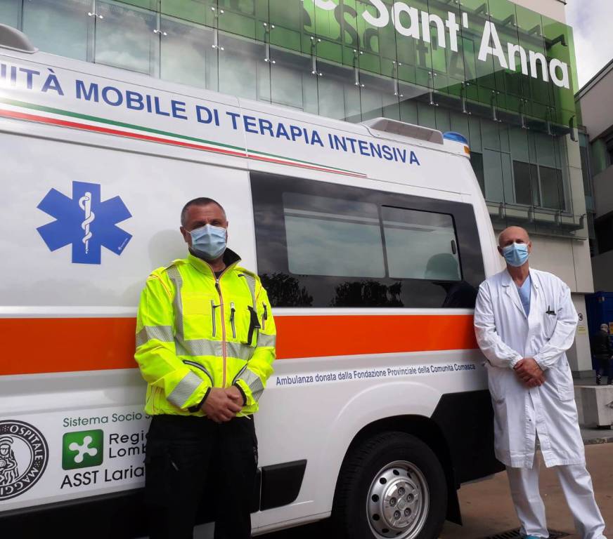 unità mobile terapia intensiva ospedale sant'anna
