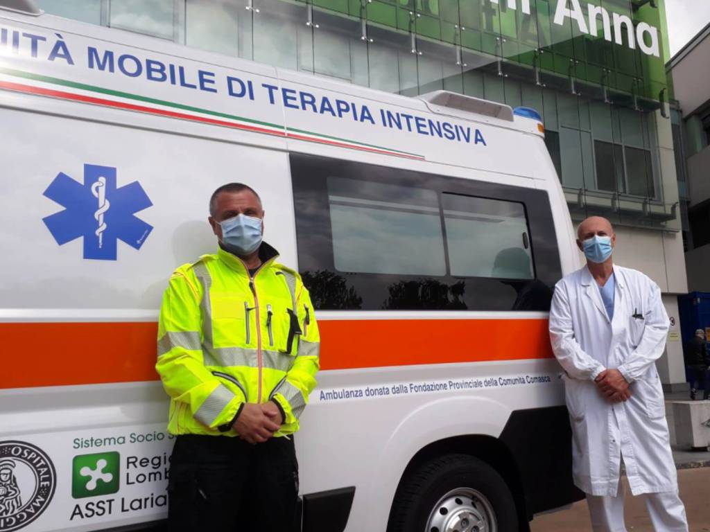 unità mobile terapia intensiva ospedale sant'anna