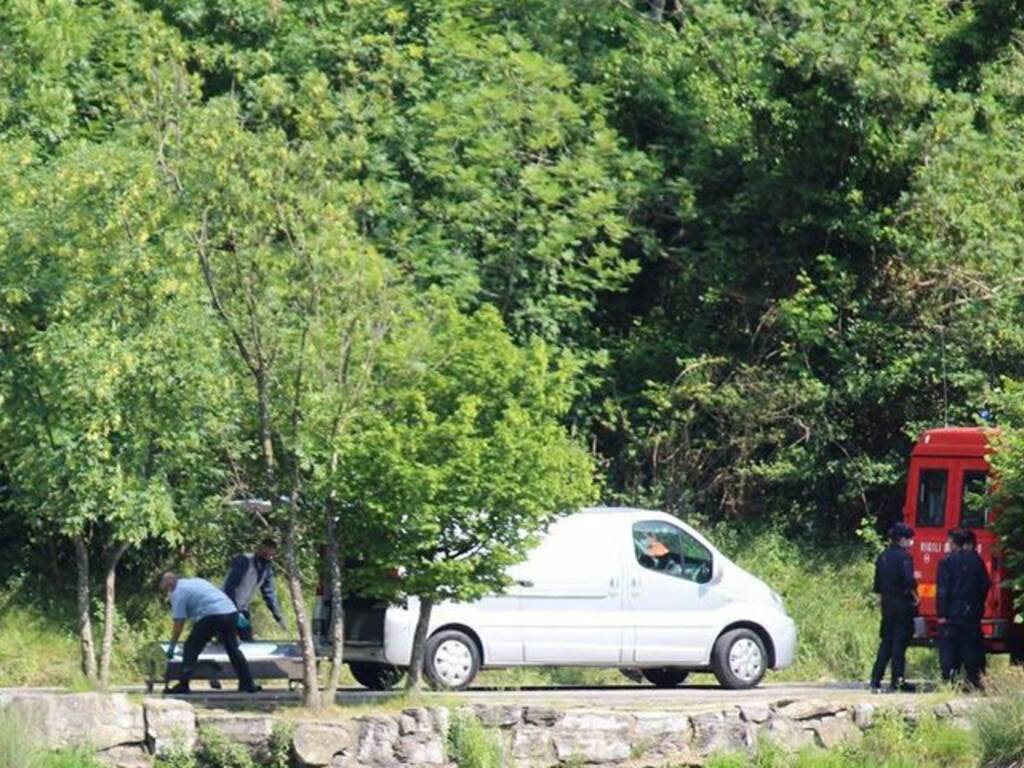 il recupero dell'uomo annegato al lago del Segrino, Mattia Gandola