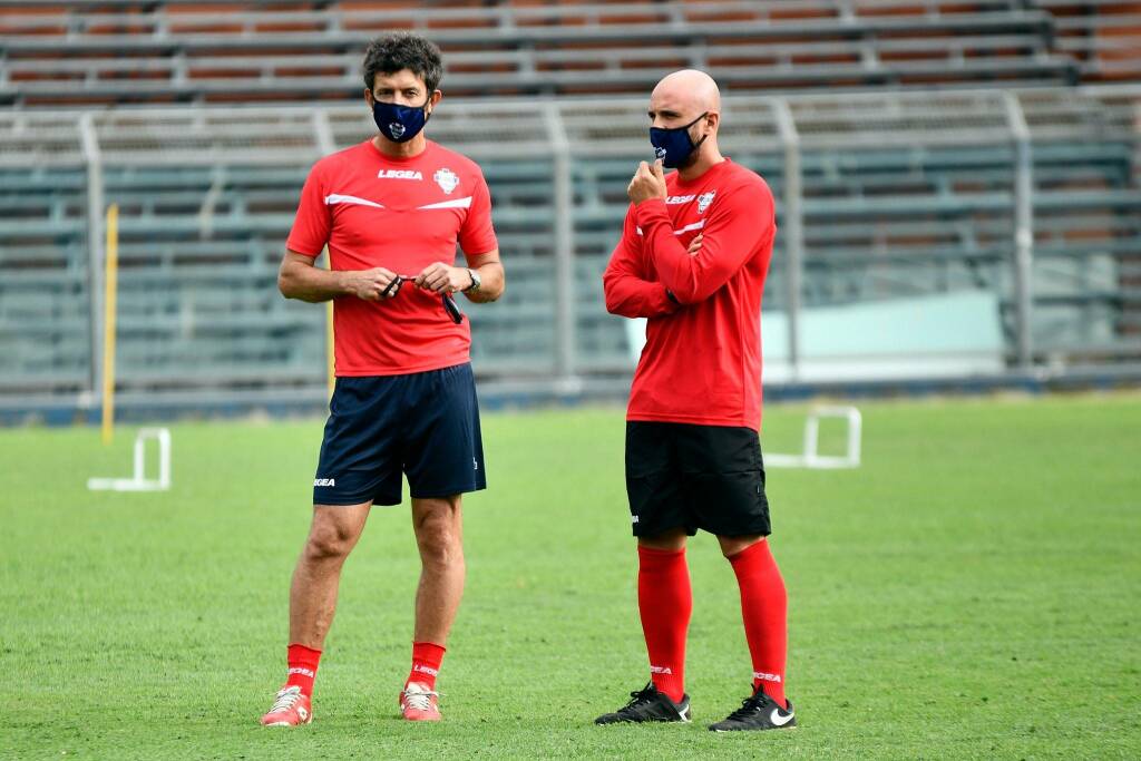 como primo allenamento allo stadio dopo lo stop per l'emergenza sanitaria