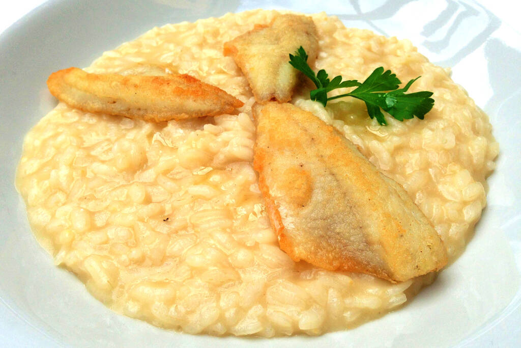 risotto al pesce persico