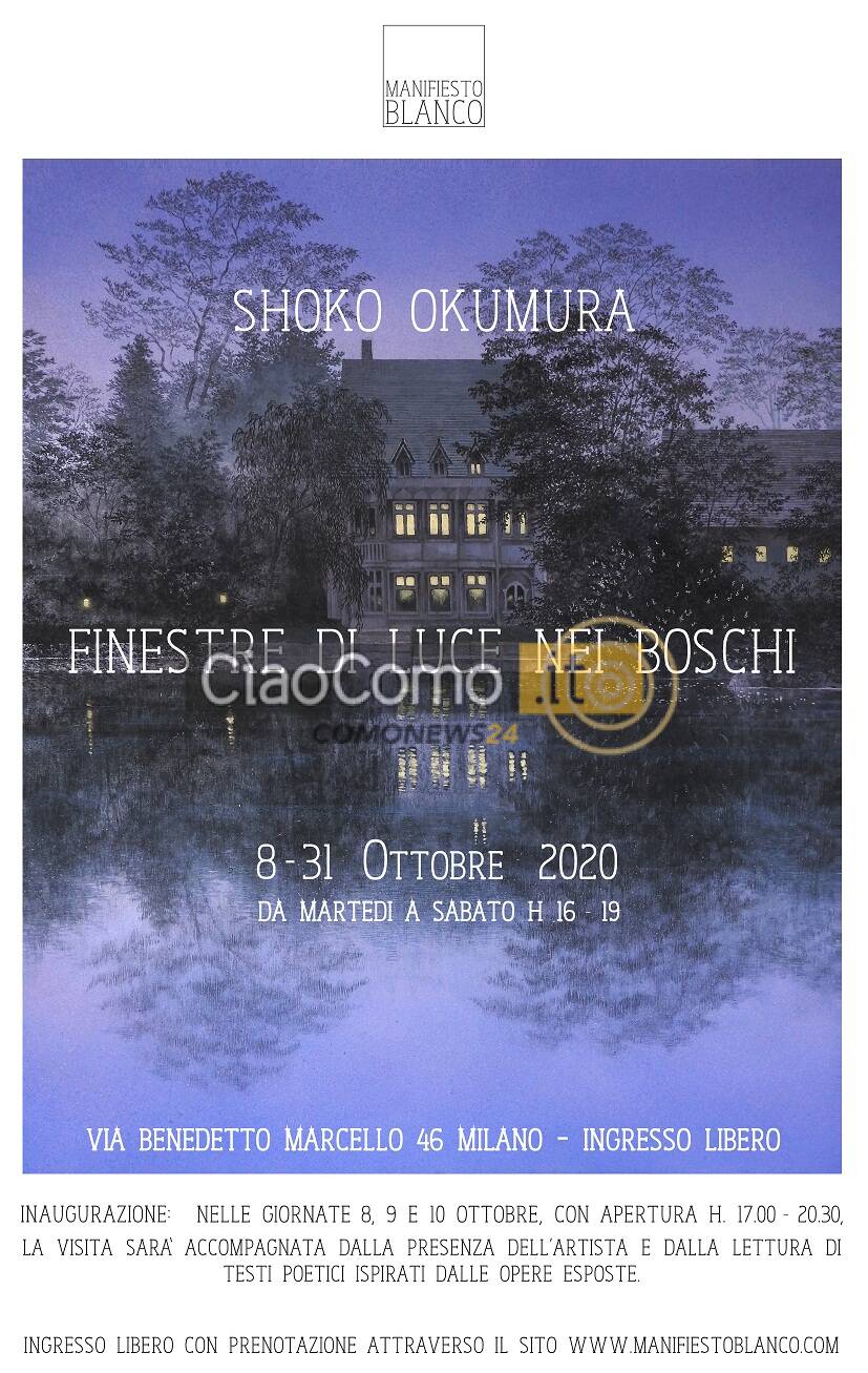 Mostra FINESTRE DI LUCE NEI BOSCHI - Shoko Okumura @ Manifiesto Blanco