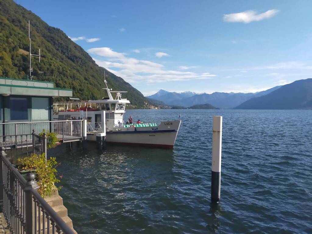 strada chiusa ad Argegno e navette in funzione