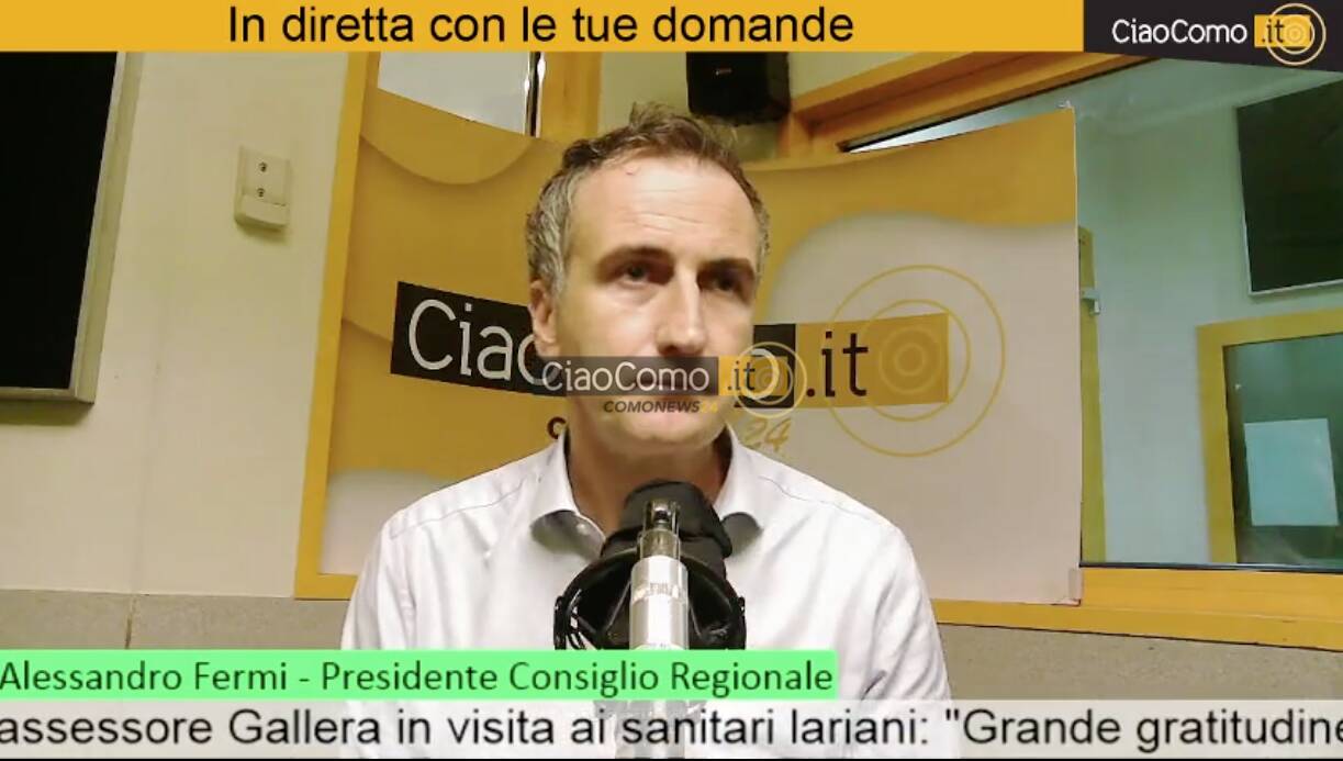 presidente fermi in diretta a ciaocomo linea diretta studio