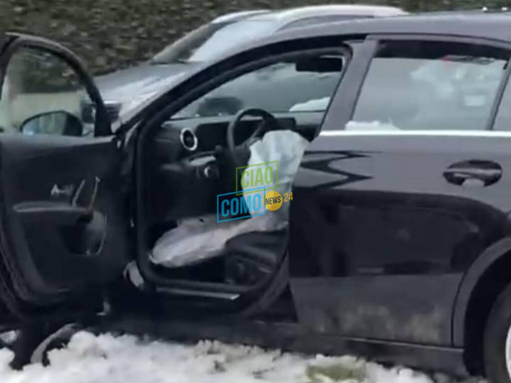 incidente viale innocenzo como, auto sbanda e finisce opposta corsia di marcia