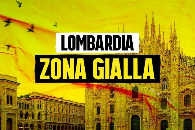 zona gialla lombardia logo ufficiale e cartina su indicazioni