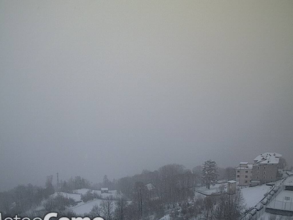 nevicata nel comasco primo di gennaio web cam meteo como