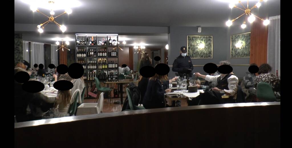 Ristorante La pinetina Appiano Gentile multato 